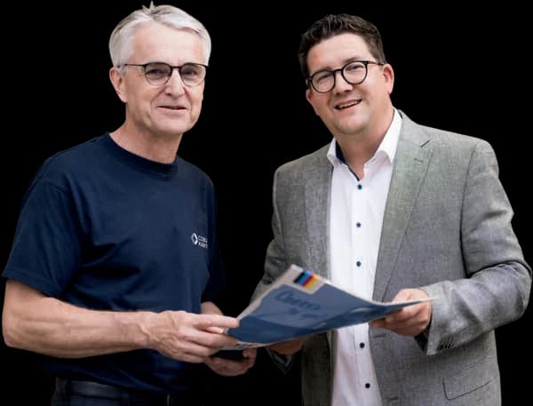 Zwei Ansprechpartner aus dem Vertriebsteam der ASS GmbH